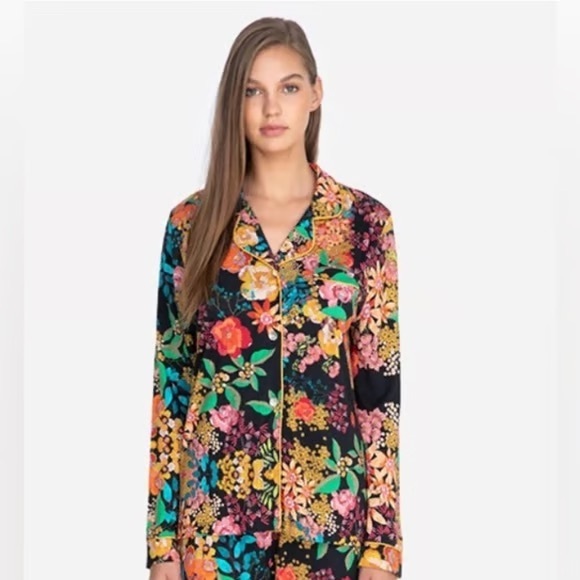 Johnny Was Camella Long Sleeve Floral Button Down Shirt Small - Picture 2 of 7